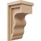 Ekena Millwork 5"W x 5"D x 10"H Wide Highland Rough Cedar Woodgrain TimberThane Corbel, Primed Tan CORUR05X05X10HLDRCPR - alternate 1